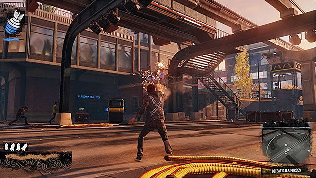 Dobrze byłoby dość wcześnie pozbyć się wszystkich wrogich snajperów - Paramount - Przejęcie kontroli - Miasto - inFamous: Second Son - poradnik, opis przejścia, miasto 