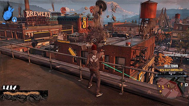 Niszcz kolejne urządzenia zakłócające - Belltown - Trudniejsze aktywności - Miasto - inFamous: Second Son - poradnik, opis przejścia, miasto 