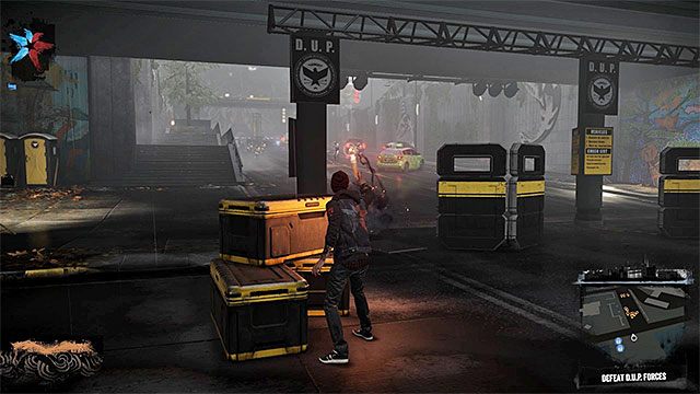Wrogów możesz atakować na odległość lub staczać z nimi bezpośrednie walki - 1 - Welcome to Seattle - Opis przejścia - inFamous: Second Son - poradnik, opis przejścia, miasto