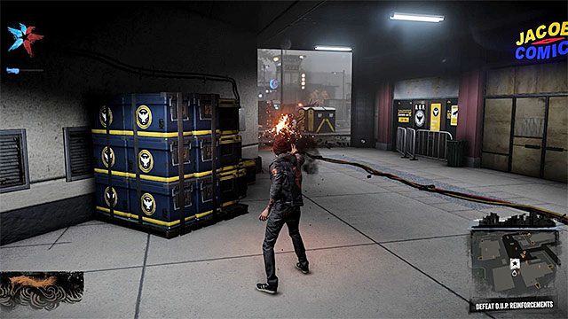 Atakuj elitarnego żołnierza zachowując przy tym bezpieczną odległość - 1 - Welcome to Seattle - Opis przejścia - inFamous: Second Son - poradnik, opis przejścia, miasto