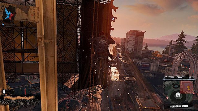 Po dotaarciu na wyżej położoną większą platformę zlokalizuj nowy szyb wentylacyjny i w dobrze poznany sposób wykorzystaj go w formie katapulty - 3 - The Gauntlet - Opis przejścia - inFamous: Second Son - poradnik, opis przejścia, miasto