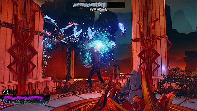 Możesz ostrzelać mniejsze anioły dla dodatkowych obrażeń, ale nie zapominaj o dotarciu na bezpieczną półkę - 11 - Heavens Hellfire - Opis przejścia - inFamous: Second Son - poradnik, opis przejścia, miasto