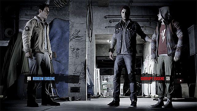 Sukcesywnie pozbawiaj bossa kolejnych punktów energii, starając się jednocześnie utrzymać Delsina przy życiu - 11 - Heavens Hellfire - Opis przejścia - inFamous: Second Son - poradnik, opis przejścia, miasto