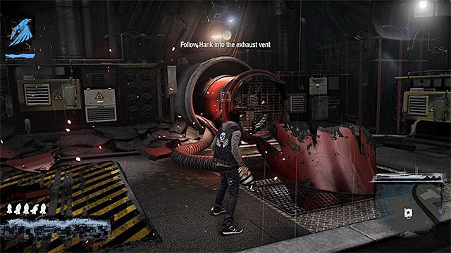 Skorzystanie z szybu jest możliwe po przełączeniu się na moc dymu (Smoke) - 15 - Quid pro Quo - eksploracja więzienia na wyspie - Opis przejścia - inFamous: Second Son - poradnik, opis przejścia, miasto