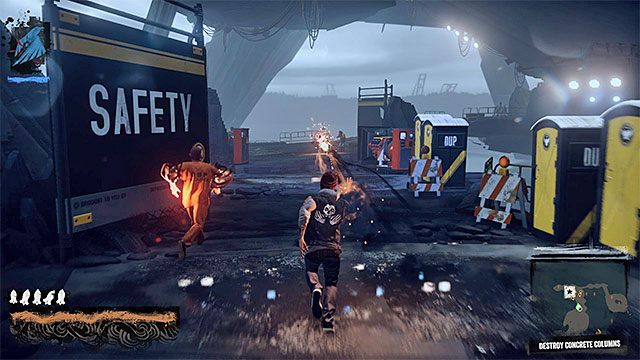 Sukcesywnie przesuwaj się do przodu, likwidując wszystkich napotykanych wrogów - 15 - Quid pro Quo - eksploracja więzienia na wyspie - Opis przejścia - inFamous: Second Son - poradnik, opis przejścia, miasto
