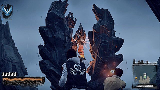 Korzystaj ze standardowych ataków dystansowych (przycisk R2) - 15 - Quid pro Quo - eksploracja więzienia na wyspie - Opis przejścia - inFamous: Second Son - poradnik, opis przejścia, miasto