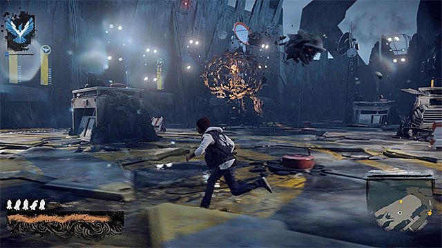 Unikaj rzucanych przez Augustine dużych obiektów - 15 - Quid pro Quo - eksploracja więzienia na wyspie - Opis przejścia - inFamous: Second Son - poradnik, opis przejścia, miasto