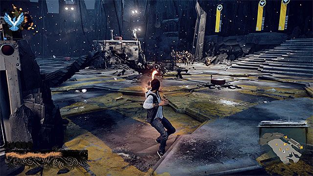 Postaraj się jak najszybciej zabić elitarnych wrogów i dopiero wtedy skup się na pozbyciu standardowych żołnierzy - 15 - Quid pro Quo - eksploracja więzienia na wyspie - Opis przejścia - inFamous: Second Son - poradnik, opis przejścia, miasto