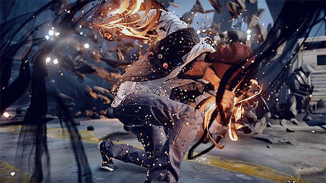 Użycie specjalnego ataku zakończy pierwszą część pojedynku - Brooke Augustine #1 - Pojedynki z bossami - inFamous: Second Son - poradnik, opis przejścia, miasto