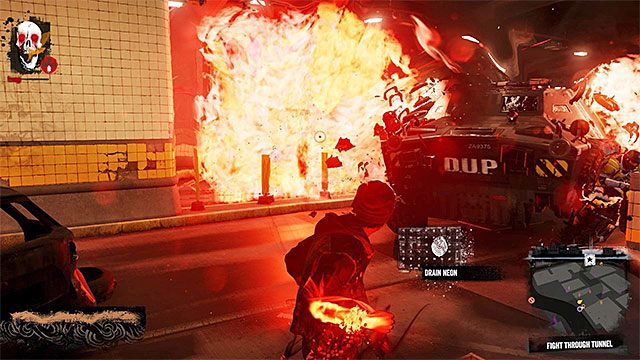 Przemierzaj tunel, likwidując wszystkich żołnierzy na swojej drodze - 7b - Fight Intolerants - Opis przejścia - inFamous: Second Son - poradnik, opis przejścia, miasto
