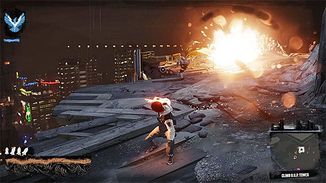 Polegaj na rakietach i innych silnych atakach - 17a - Expose Augustine - wspinaczka na szczyt wieży - Opis przejścia - inFamous: Second Son - poradnik, opis przejścia, miasto