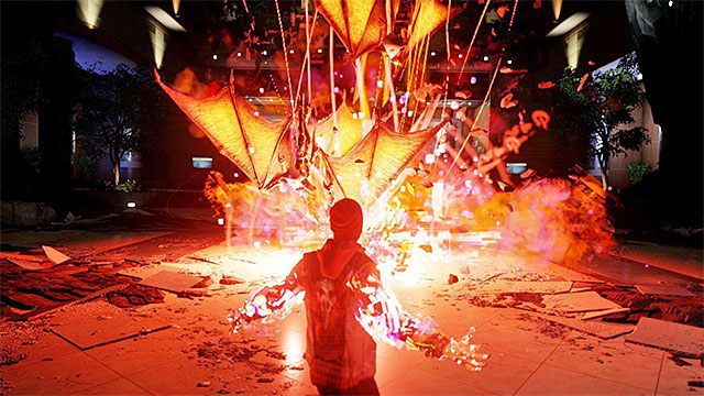 Odpalenie specjalnego ataku zakończy pierwszą część bitwy - 17b - Kill Augustine - pokonanie Augustine - Opis przejścia - inFamous: Second Son - poradnik, opis przejścia, miasto