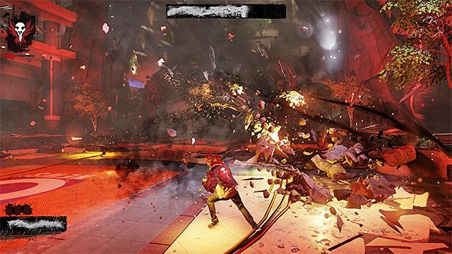 Używaj ataku Concrete Barrage do zadawania większych obrażeń Augustine - 17b - Kill Augustine - pokonanie Augustine - Opis przejścia - inFamous: Second Son - poradnik, opis przejścia, miasto