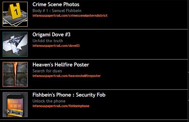 Nowe dowody rzeczowe - Rozdział 2, część 1 - czynności do wykonania poza grą - Tajemnice inFamous (inFamous Paper Trail) - inFamous: Second Son - poradnik, opis przejścia, miasto