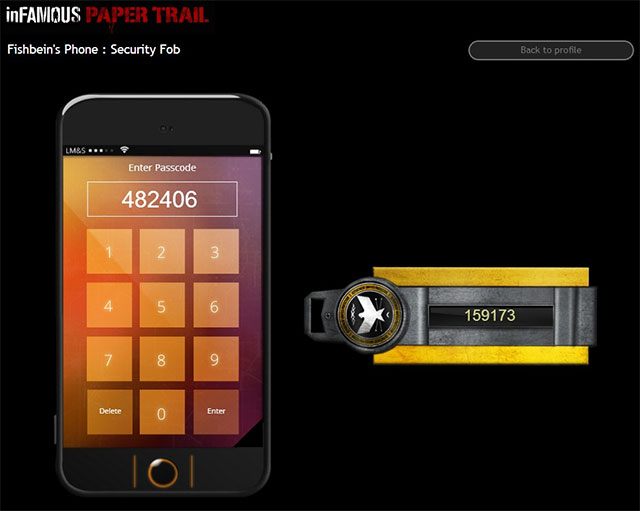 Możesz już powrócić do głównego profilu na stronie http://infamouspapertrail - Rozdział 2, część 1 - czynności do wykonania poza grą - Tajemnice inFamous (inFamous Paper Trail) - inFamous: Second Son - poradnik, opis przejścia, miasto