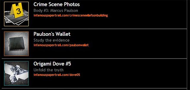 Nowe dowody rzeczowe - Rozdział 2, część 3 - czynności do wykonania poza grą - Tajemnice inFamous (inFamous Paper Trail) - inFamous: Second Son - poradnik, opis przejścia, miasto 