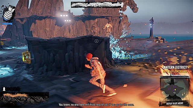 Staraj się unikać kontaktu z samonaprowadzalnymi pociskami - D.U.P. Agent - Pojedynki z bossami - inFamous: Second Son - poradnik, opis przejścia, miasto