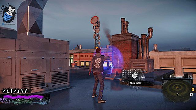 Urządzenia zakłócające możesz niszczyć m.in. atakami z dużej odległości - Waterfront - Trudniejsze aktywności - Miasto - inFamous: Second Son - poradnik, opis przejścia, miasto 