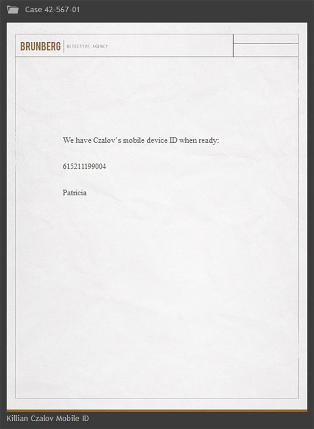 Przykładowy kod - Rozdział 1, część 1 - czynności do wykonania poza grą - Tajemnice inFamous (inFamous Paper Trail) - inFamous: Second Son - poradnik, opis przejścia, miasto 