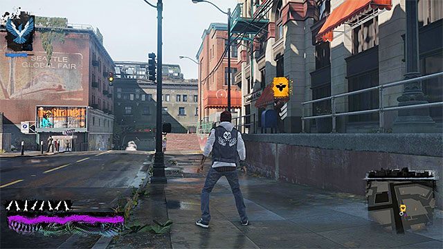 Miejsce rozpoczęcia ósmej misji Tajemnic inFamous - Rozdział 3, część 2 - czynności do wykonania w grze - Tajemnice inFamous (inFamous Paper Trail) - inFamous: Second Son - poradnik, opis przejścia, miasto 