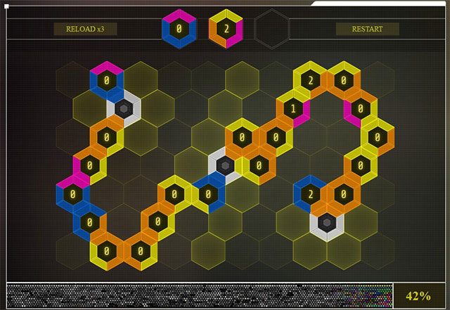 Przykładowe rozwiązanie jednej z prób defragmentacji (heksy są zawsze losowane) - Rozdział 3, część 2 - czynności do wykonania poza grą - Tajemnice inFamous (inFamous Paper Trail) - inFamous: Second Son - poradnik, opis przejścia, miasto