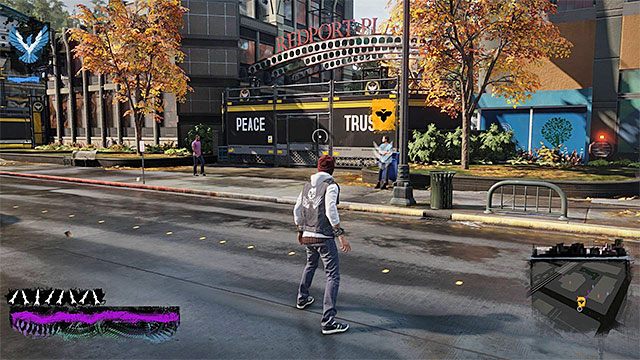 Miejsce rozpoczęcia dziewiątej misji Tajemnic inFamous - Rozdział 3, część 3 - czynności do wykonania w grze - Tajemnice inFamous (inFamous Paper Trail) - inFamous: Second Son - poradnik, opis przejścia, miasto 