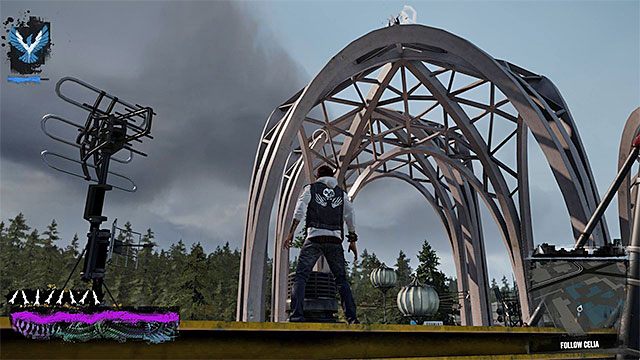 Standardowo już zmuszony zostaniesz do rozegrania pościgu za Celią, czyli za papierowym królikiem - Rozdział 4, część 1 - czynności do wykonania w grze - Tajemnice inFamous (inFamous Paper Trail) - inFamous: Second Son - poradnik, opis przejścia, miasto 