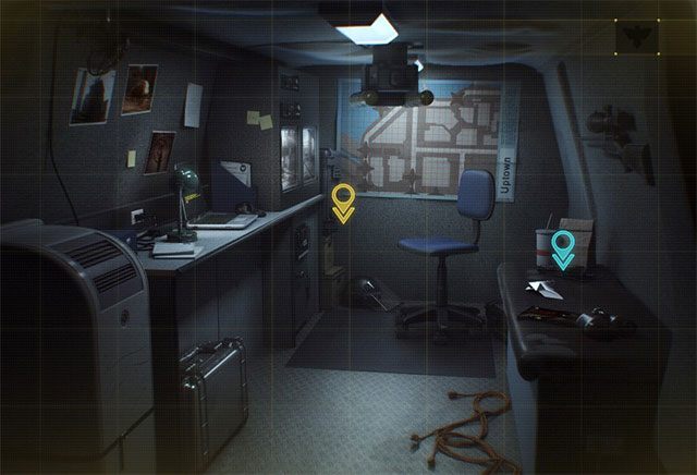 Pierwszy ekran furgonetki - Rozdział 5, część 2 - czynności do wykonania poza grą - Tajemnice inFamous (inFamous Paper Trail) - inFamous: Second Son - poradnik, opis przejścia, miasto