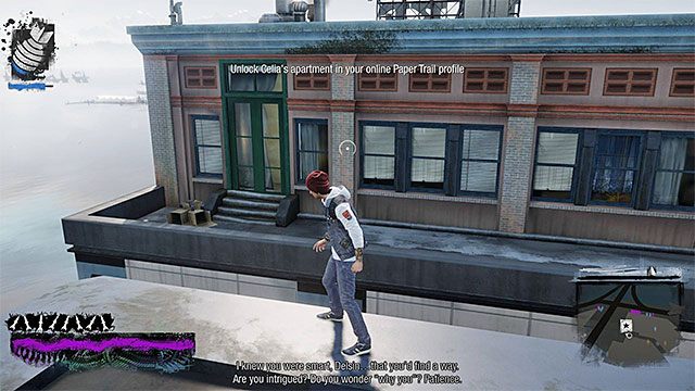 Wejście do mieszkania Celii - Rozdział 6, część 3 - czynności do wykonania w grze - Tajemnice inFamous (inFamous Paper Trail) - inFamous: Second Son - poradnik, opis przejścia, miasto