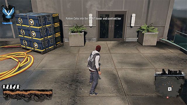 Nowo odblokowane wejście do wieży - Rozdział 6, część 4 - czynności do wykonania w grze - Tajemnice inFamous (inFamous Paper Trail) - inFamous: Second Son - poradnik, opis przejścia, miasto