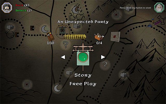 Możesz wybrać opcję powtórzenia etapu z dowolnego miejsca w świecie gry - Wprowadzenie - LEGO The Hobbit - poradnik do gry