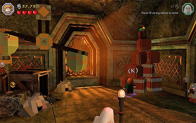 Miejsce, w którym należy rozpalić ogień - Etap 1 (Greatest Kingdom in Middle-Earth) - LEGO The Hobbit - poradnik do gry