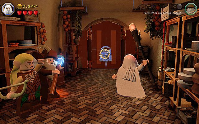 Gra podczas zaliczania drugiego etapu w trybie fabularnym nie dała możliwości zbadania ogrodu przylegającego do domu Bilbo Bagginsa - Etap 2 (An Unexpected Party) - LEGO The Hobbit - poradnik do gry