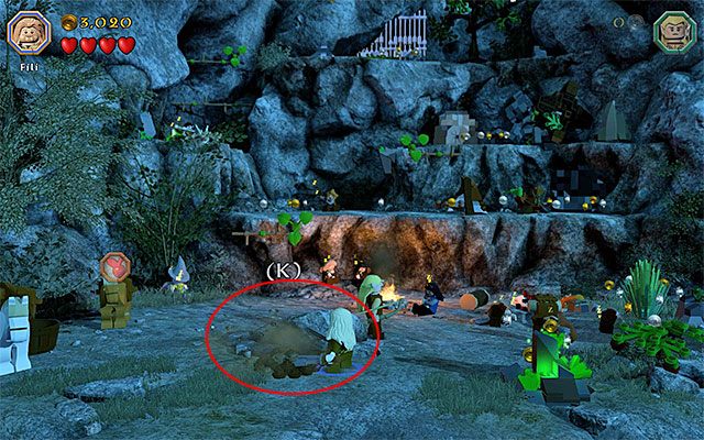 Miejsce wykopania z ziemi klucza - Etap 3 (Azog the Defiler) - LEGO The Hobbit - poradnik do gry