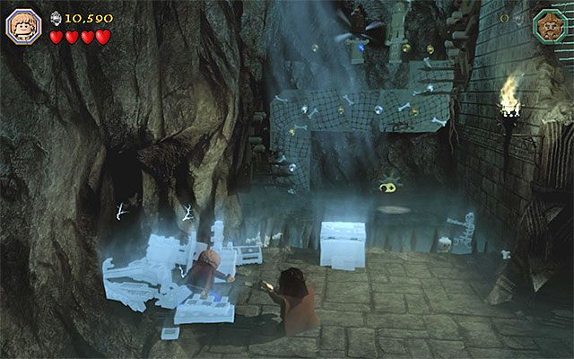 Wymagania: topór (dowolny krasnolud), Jedyny Pierścień (The Ring), umiejętność chodzenia po ścianach (np - Etap 3 (Azog the Defiler) - LEGO The Hobbit - poradnik do gry