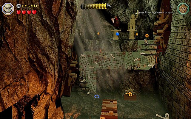 Uważaj na boczne kolce w trakcie wspinaczki po ścianie - Etap 3 (Azog the Defiler) - LEGO The Hobbit - poradnik do gry