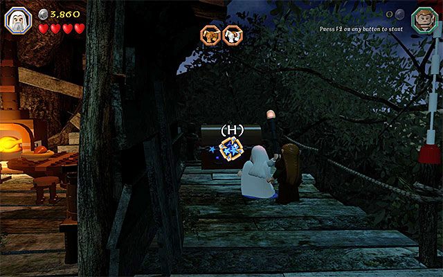 Skrzynia wymagająca użycia czarodziejskiej laski - Etap 4 (Roast Mutton) - LEGO The Hobbit - poradnik do gry