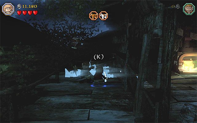 Miejsce, w którym musisz użyć pierścienia Bilbo - Etap 4 (Roast Mutton) - LEGO The Hobbit - poradnik do gry