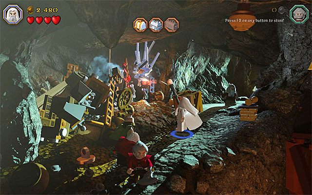 Barykada, którą może zniszczyć wyłącznie Saruman - Etap 5 (The Troll Hoard) - LEGO The Hobbit - poradnik do gry