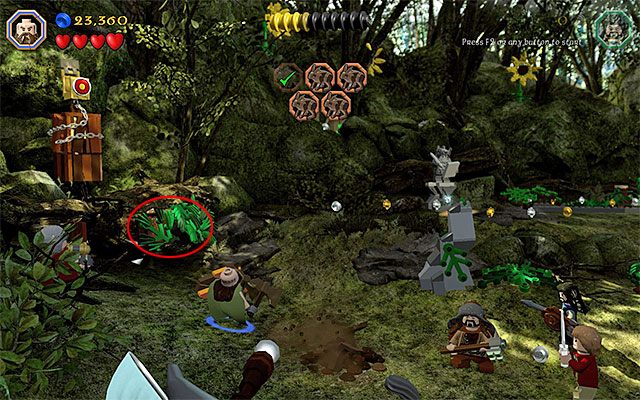 Krzak skrywający znajdźkę - Etap 5 (The Troll Hoard) - LEGO The Hobbit - poradnik do gry