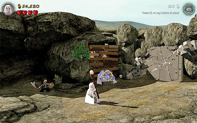 Wymagania: laska Sarumana, umiejętność podkładania ognia (np - Etap 5 (The Troll Hoard) - LEGO The Hobbit - poradnik do gry