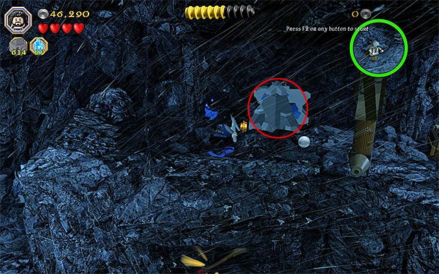 Wymagania: laska (dowolny czarodziej) - Etap 6 (Over Hill and Under Hill) - LEGO The Hobbit - poradnik do gry