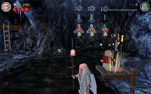 Skonstruuj molo i następnie zalicz mini-grę wędkarską - Etap 6 (Over Hill and Under Hill) - LEGO The Hobbit - poradnik do gry