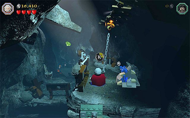 Miejsce użycia cepa - Etap 7 (Goblin-town) - LEGO The Hobbit - poradnik do gry