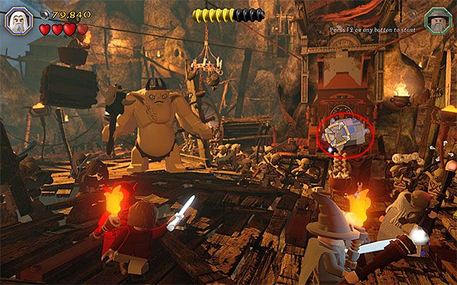 Wymagania: laska Sarumana - Etap 7 (Goblin-town) - LEGO The Hobbit - poradnik do gry