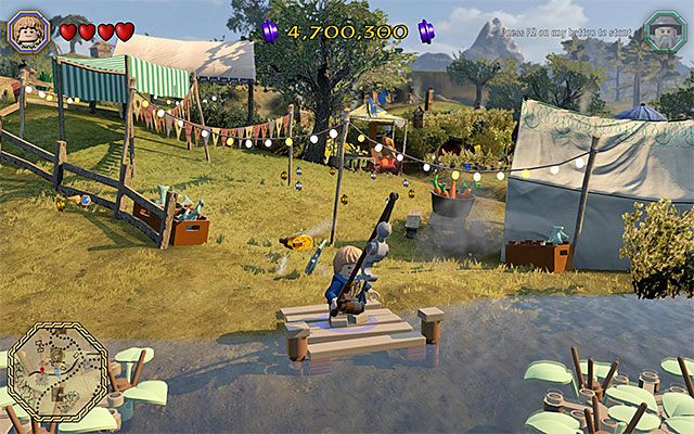 Zaliczenie mini-gry wędkarskiej pozwoli ci na pozyskanie m.in. pokrętła - Odnajdywanie schematów (1-8) - LEGO The Hobbit - poradnik do gry