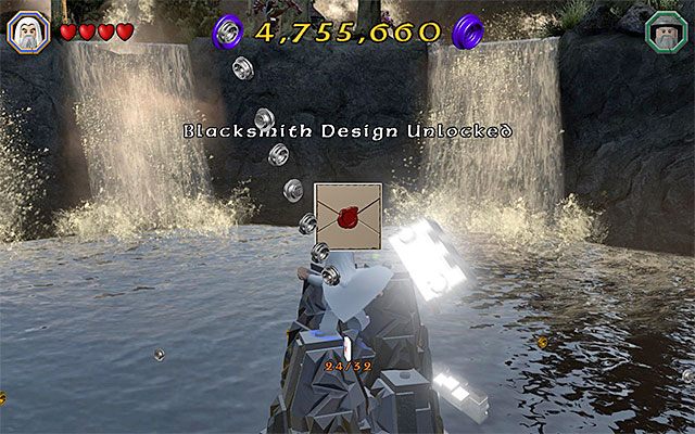 Rozbij skrzynię z pomocą Sarumana - Odnajdywanie schematów (1-8) - LEGO The Hobbit - poradnik do gry