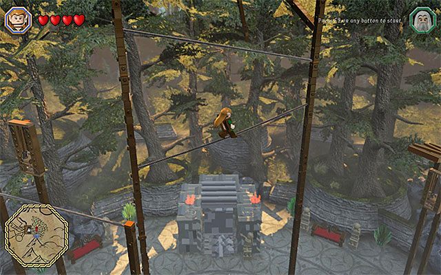 Musisz wznowić przeprawę po linach - Odnajdywanie schematów (1-8) - LEGO The Hobbit - poradnik do gry