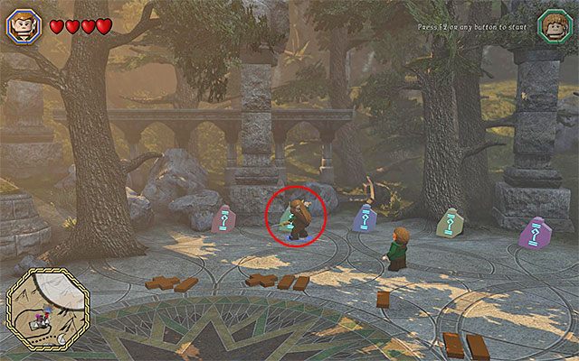 Na sam koniec powróć do centralnej części tej lokacji - Odnajdywanie schematów (1-8) - LEGO The Hobbit - poradnik do gry