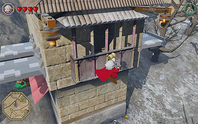 Skorzystaj z dwóch nowo wysuniętych platform - Odnajdywanie schematów (9-16) - LEGO The Hobbit - poradnik do gry